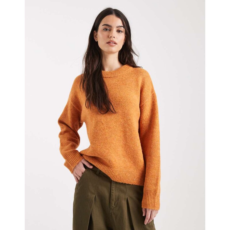 New Look oversized jumper in orange