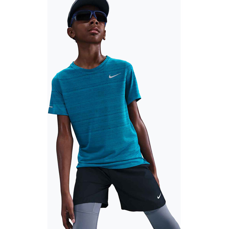 Dětské tréninkové tričko Nike Dri-Fit Miler green abyss/green