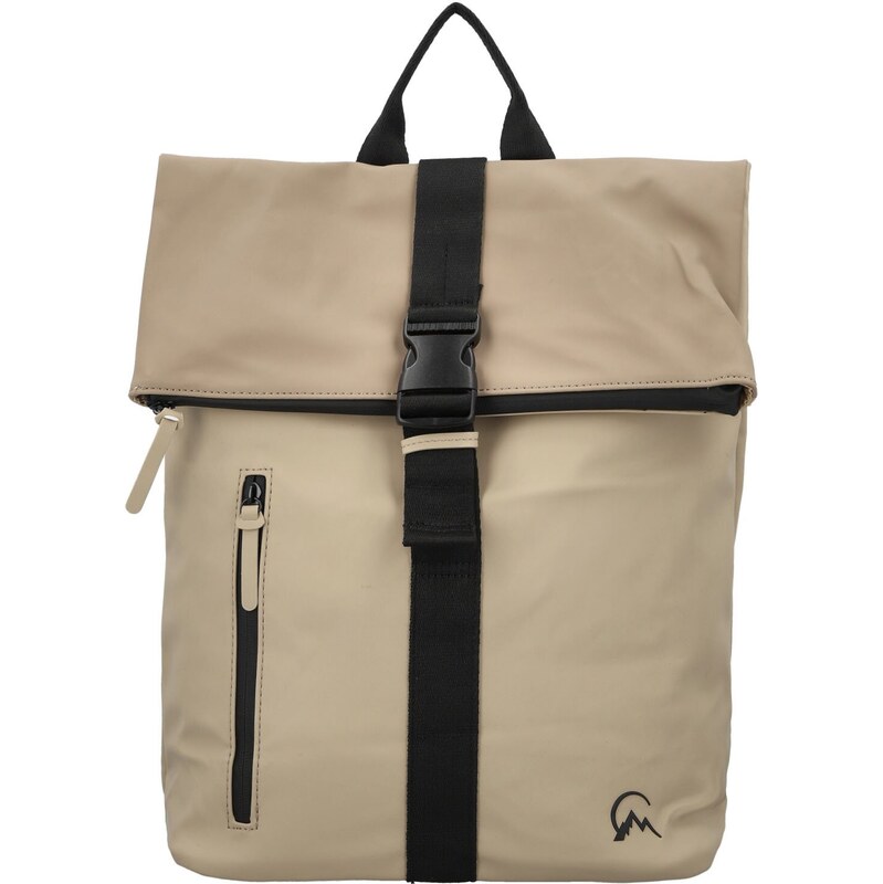 Paolo Bags Trendy textilní batoh Edrian, béžový 110194699