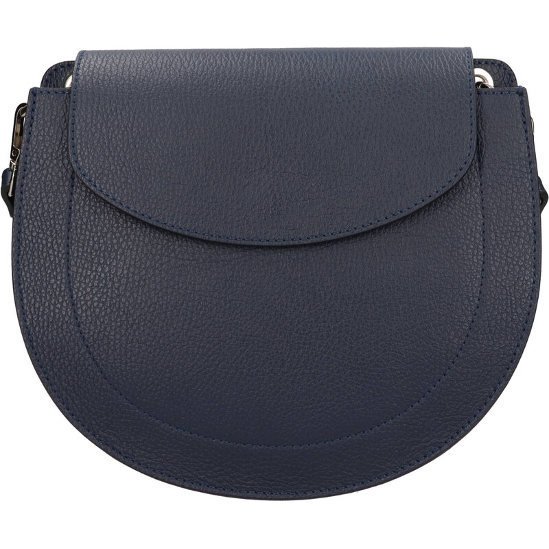 Dámská kožená crossbody kabelka Italia Locita - tmavě modrá