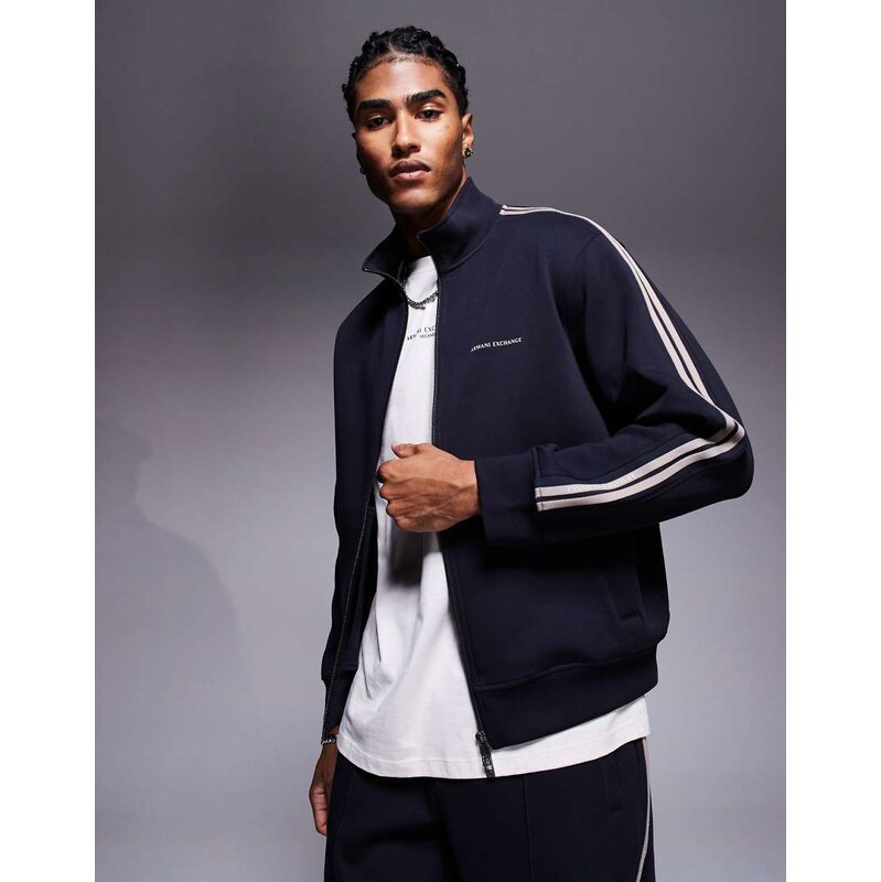 Armani Exchange co-ord zip through track jacket in navy 110204568