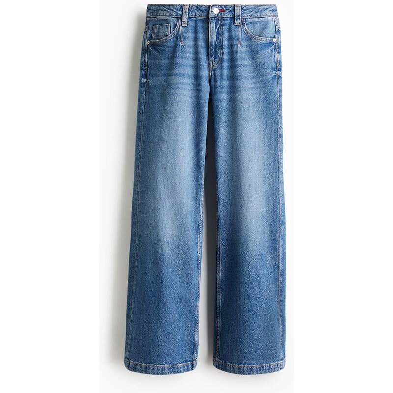 H&M - Wide Regular Jeans - Denim Blue