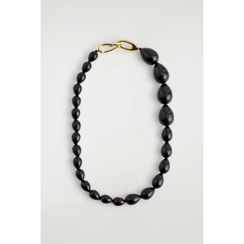 H&M - NÁHRDELNÍK S KORÁLKY V BARVĚ ONYX - černá 110196305