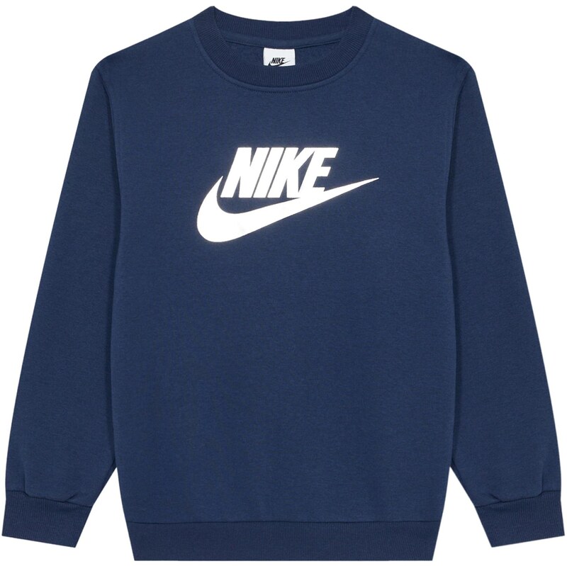 Nike Sportswear Mikina CLUB FLC námořnická modř / bílá