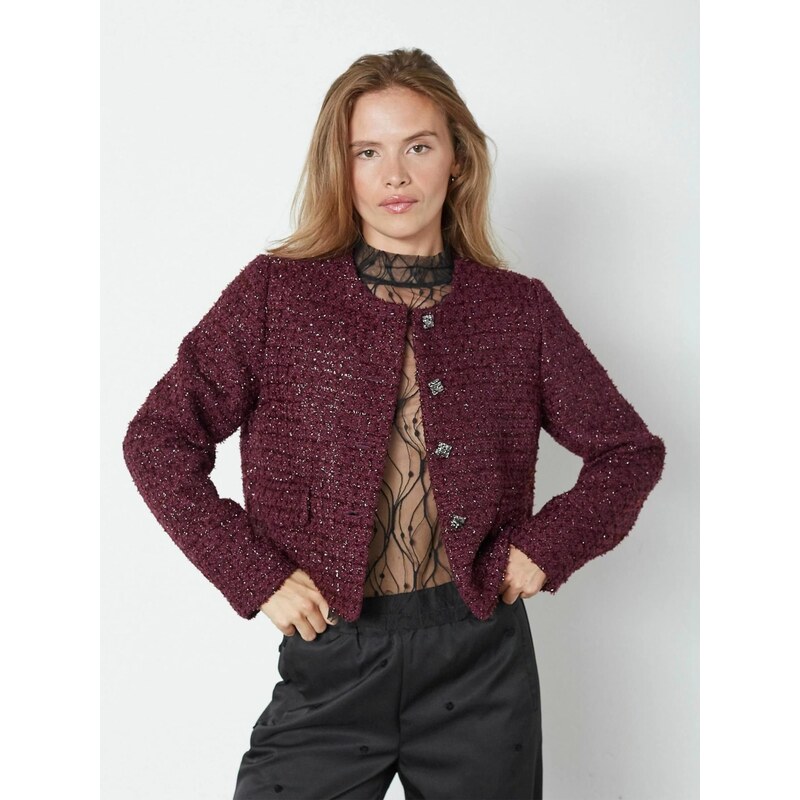 cocouture Přechodná bunda Peach švestková 110200869