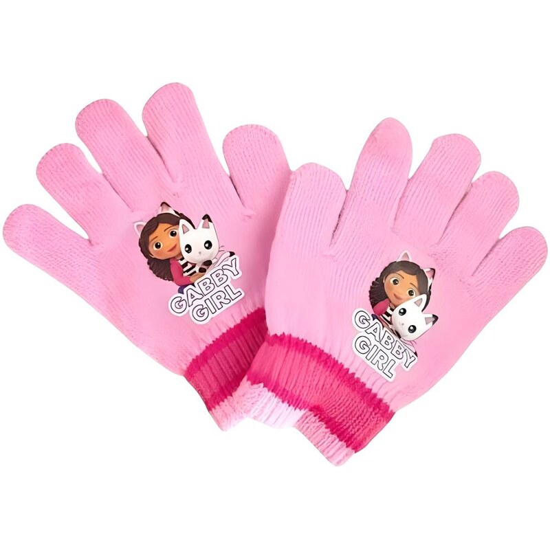 Ostatní GABBYS DOLLHOUSE pletené rukavice světlé růžové GAB24-3234 110204340