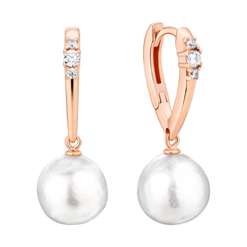 Gaura Pearls Náušnice s 11 mm Kasumi perlou Elenia Gold - stříbro 925 110270818