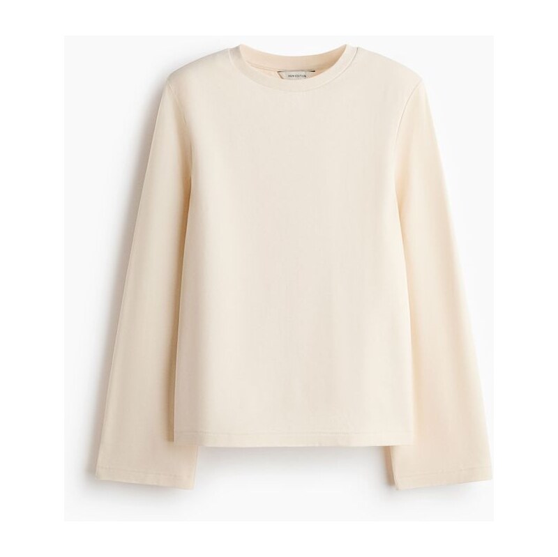 H&M - Tops ramenními vycpávkami - Světle Béžová