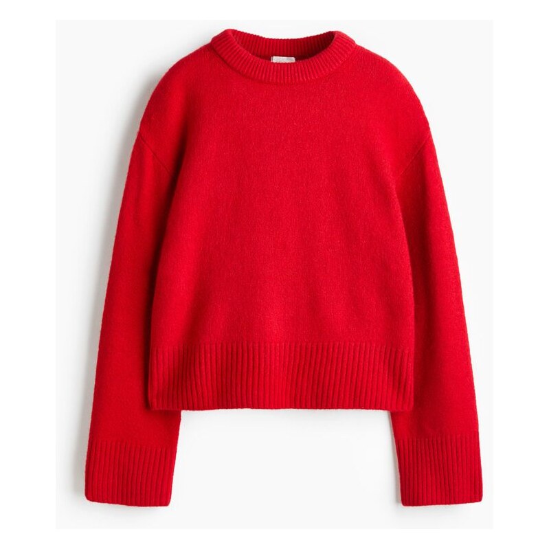 H&M - Oversized svetr - červená 110305426