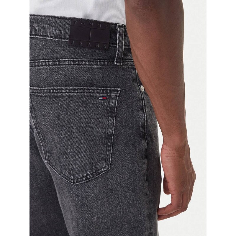 Tommy Jeans pánské černé džíny