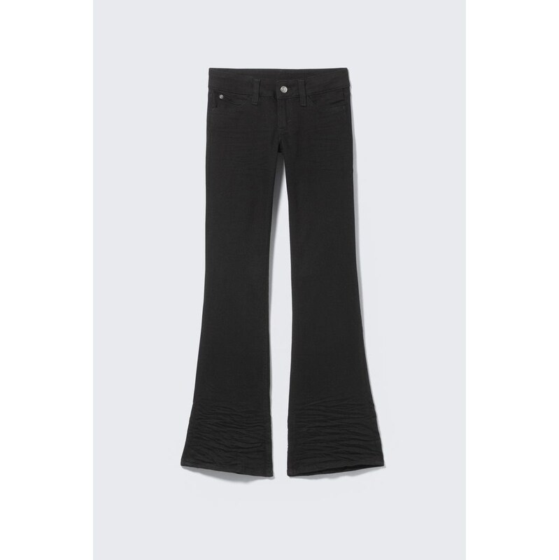 H&M - Booty Bei Low Rise Skinny Bootcut Džíny - černá 110196279