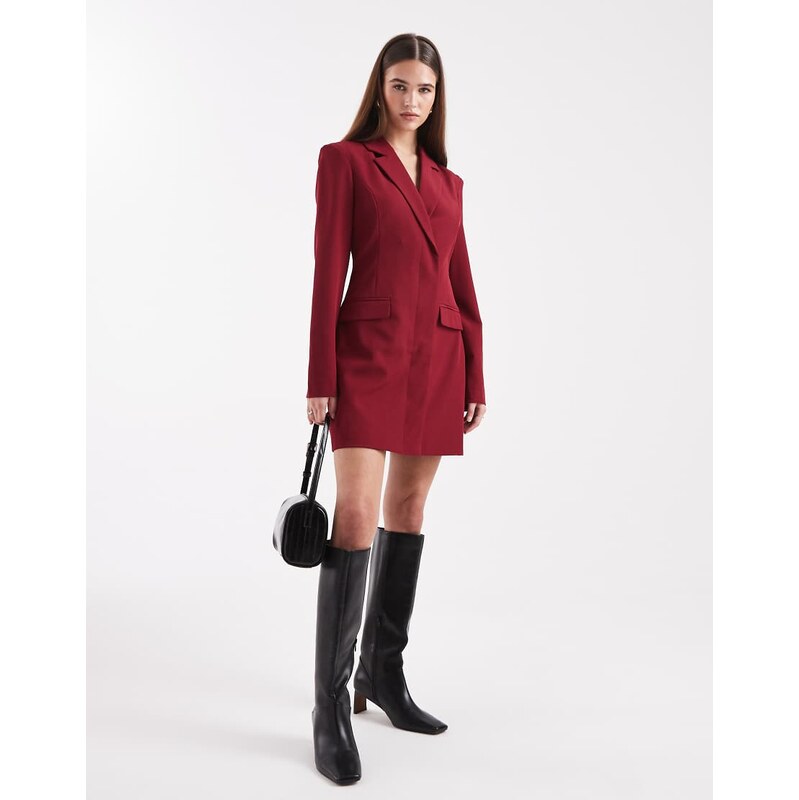 Miss Selfridge cinch blazer dress in fig-Purple