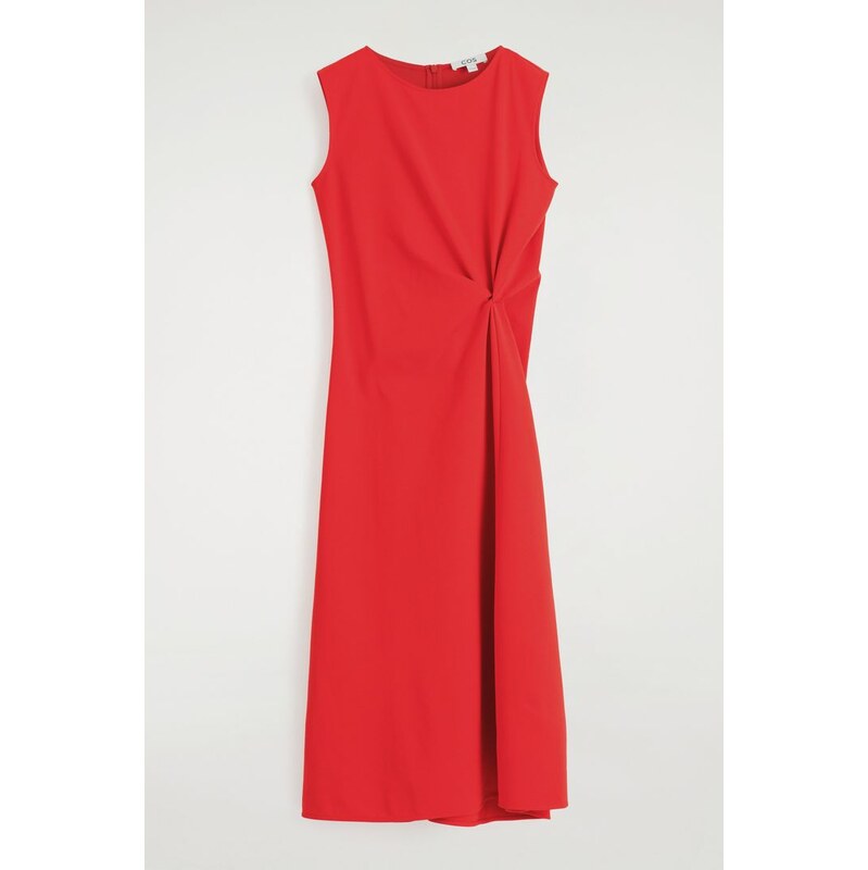 H&M - ŠATY MIDI S DETAILNÍM ZÁKROJEM - červená 108129841
