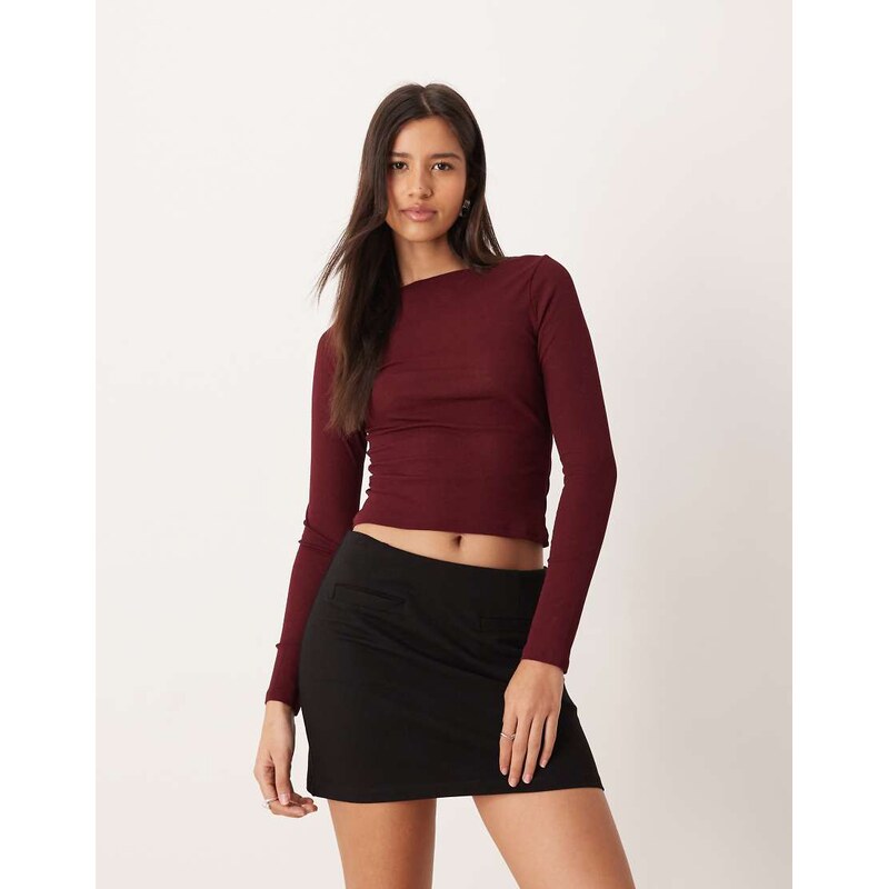 ASOS DESIGN ponte micro mini skirt with pocket detail in black 115514901