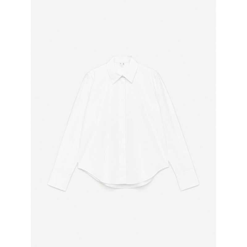 H&M - Košile z popelínus regular fit střihem - bílá 108132536
