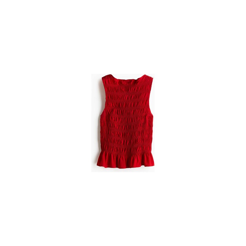 H&M - Tops žabkováním - Jasně Červená