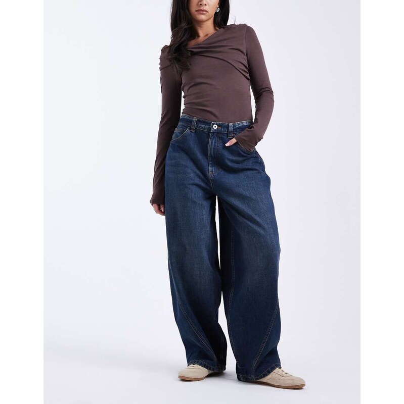 COLLUSION Circular Design Collection XL balloon jean in rinse wash 110311860