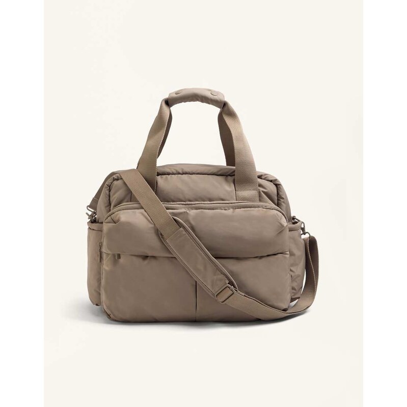 OYSHO Maxi maternity bag in toasted brown