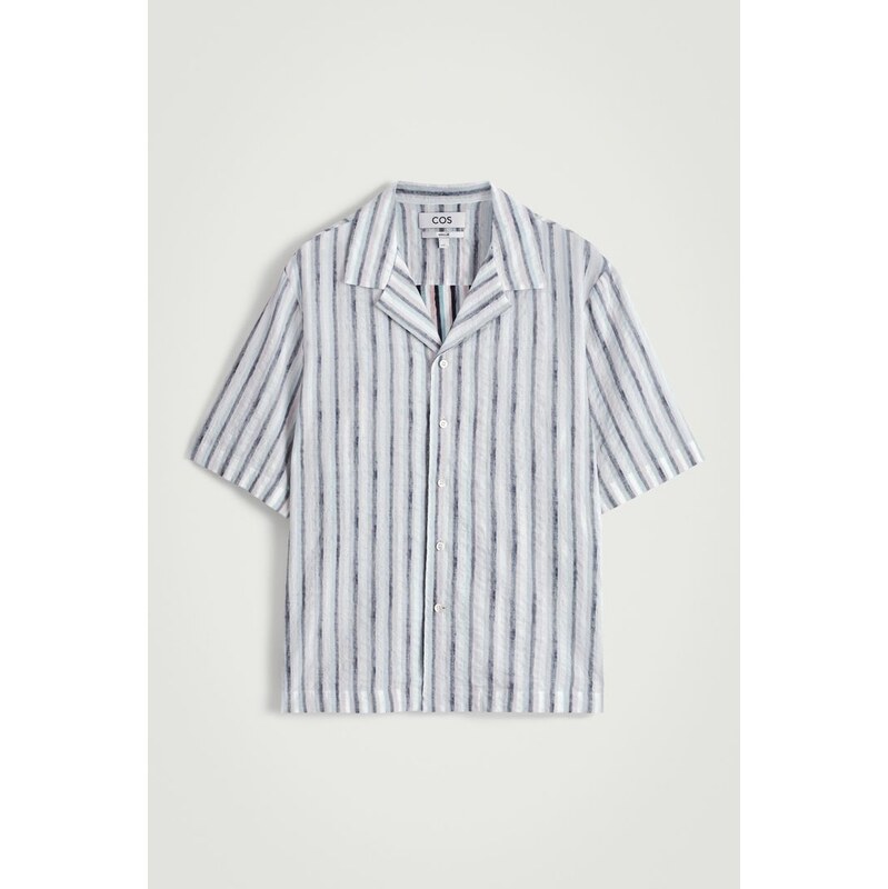 H&M - PRUHOVANÁ RESORT KOŠILE - hnědá 108130072