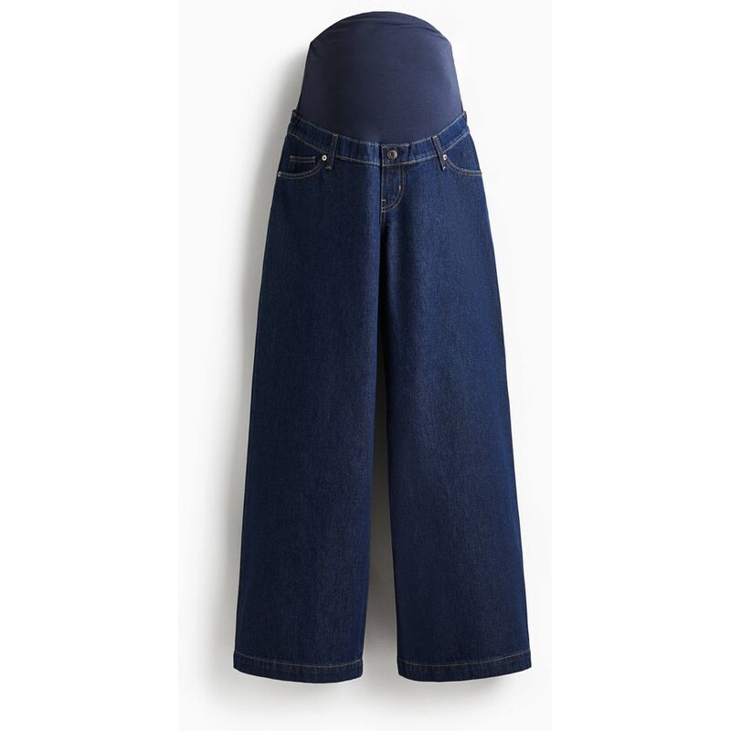 H&M - MAMA Široké džíny - modrá 108157927