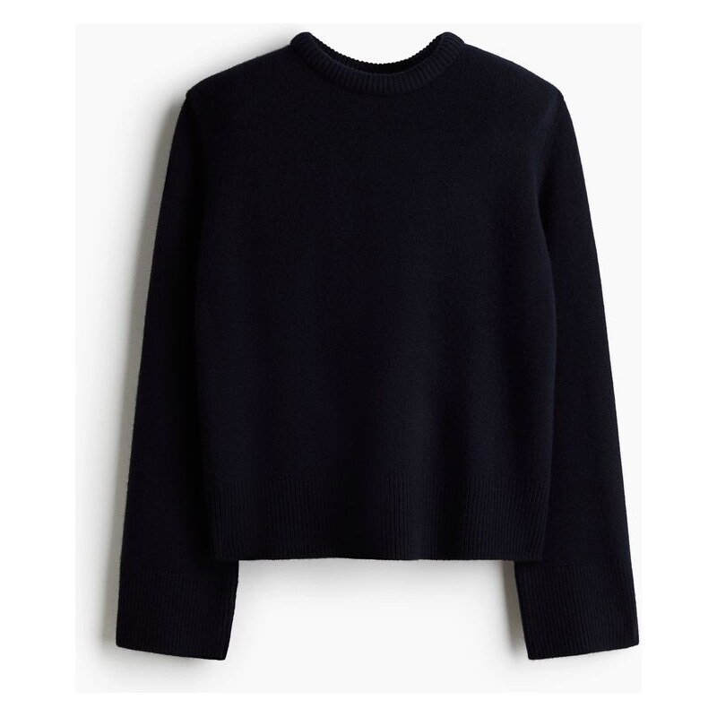 H&M - Vlněný svetr - Námořnická Modř