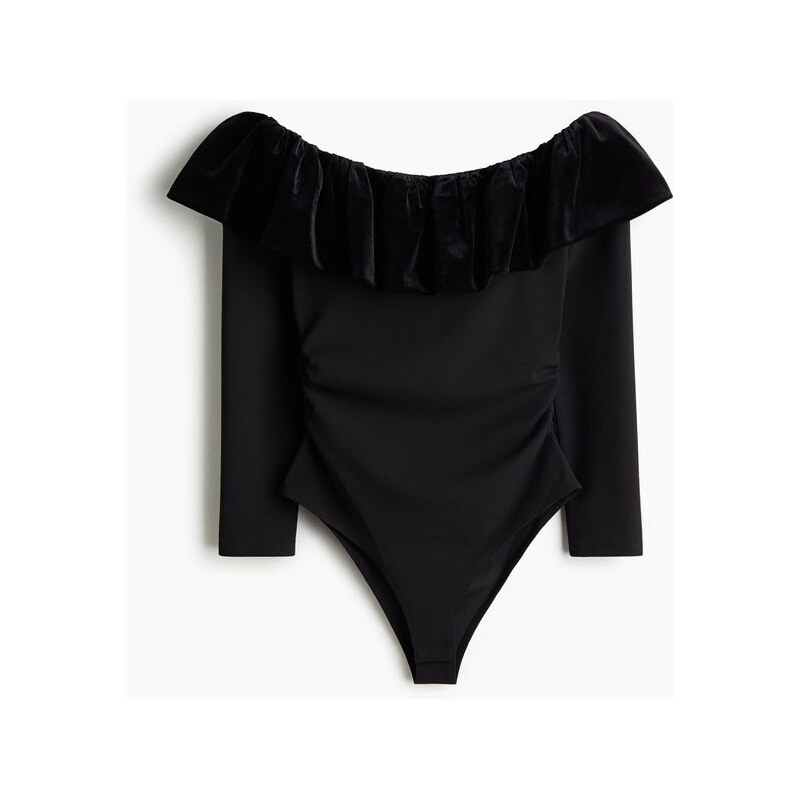 H&M - Body odhalující ramena - Černá