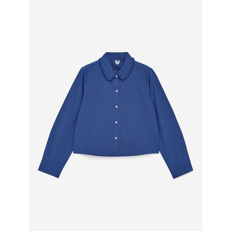 H&M - Volánová halenka - modrá 108443663