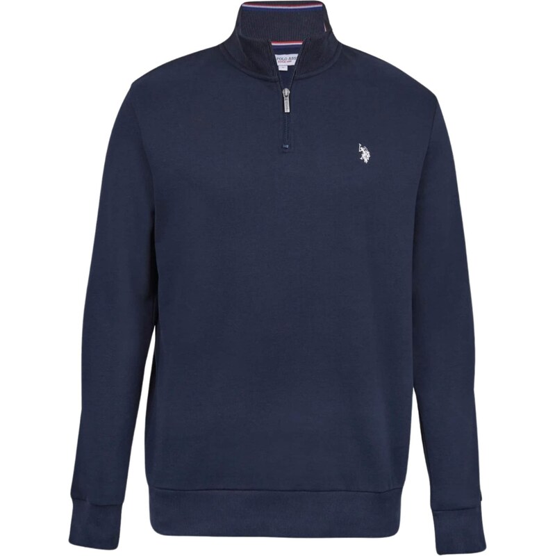 U.S. POLO ASSN. Svetr UMKurt safírová / krvavě červená / bílá