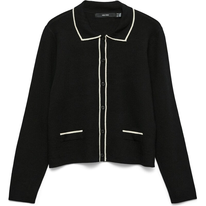 VERO MODA Kardigan 'VMGOLD' krémová / černá