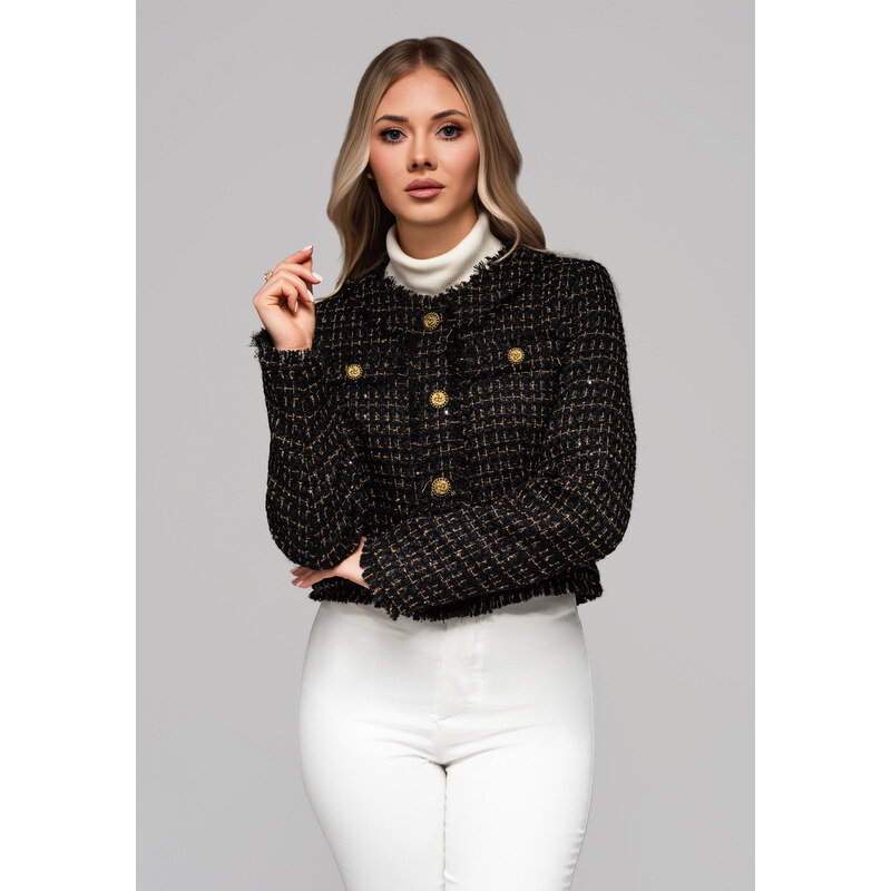 Edoti Womens jacket with wool and sequins OW-BLZB-0101 v1