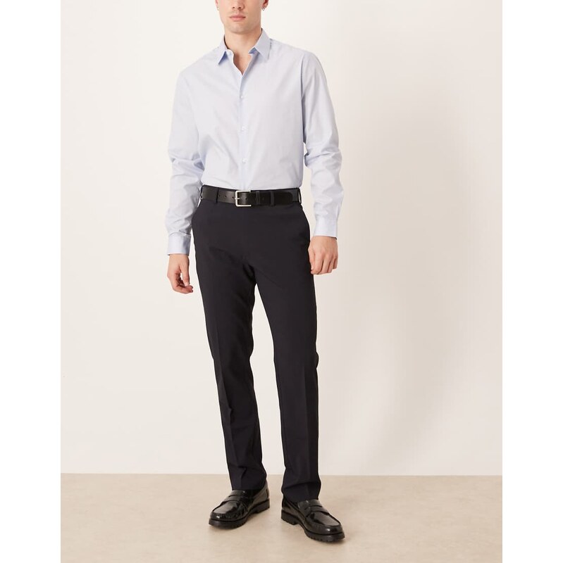 ASOS DESIGN smart slim trouser in navy