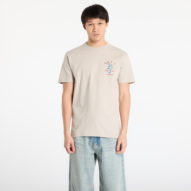 OBEY Clothing Tričko OBEY Bad Ideas Eagle Classic T-Shirt Silver