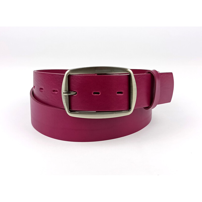 Dámský opasek Jeans Pennybelts fialový - šířka 38 mm Opasek