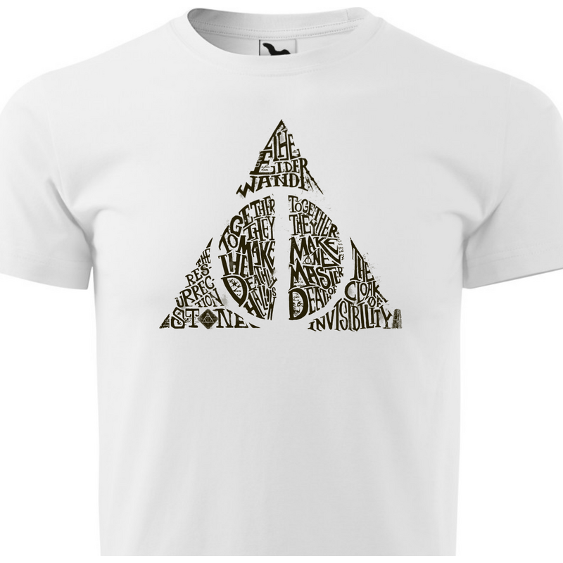 Fenomeno Pánské tričko Deathly Hallows - bílé