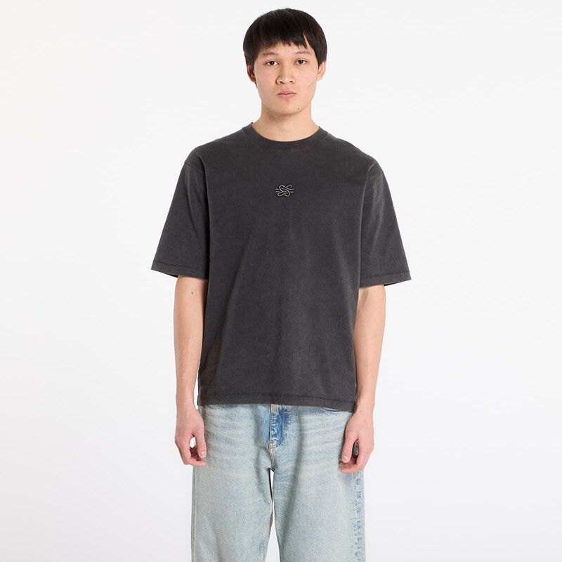 Tričko Filling Pieces T-Shirt Boxy Embroidered Vintage Black M