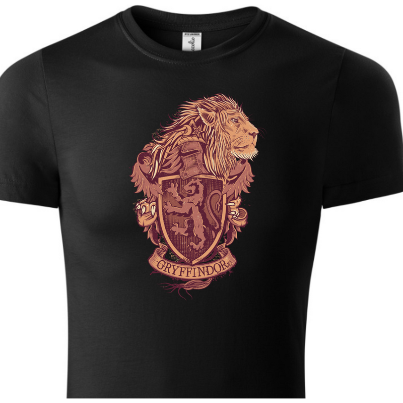 Fenomeno Dětské tričko Gryffindor erb lev