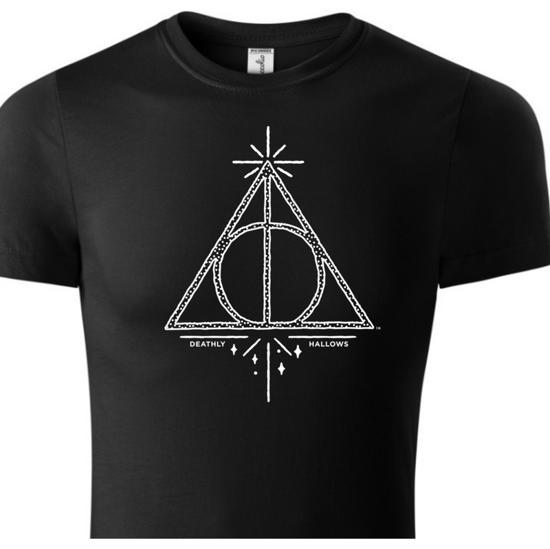Fenomeno Dětské tričko Deathly Hallows - černé