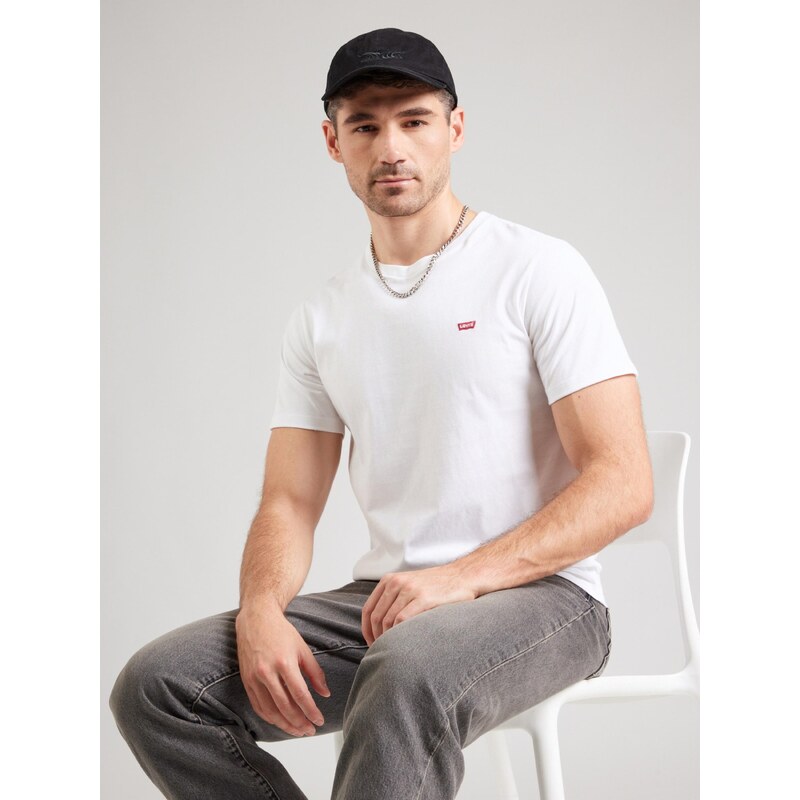 LEVI'S Tričko 'Original HM Tee' krvavě červená / bílá