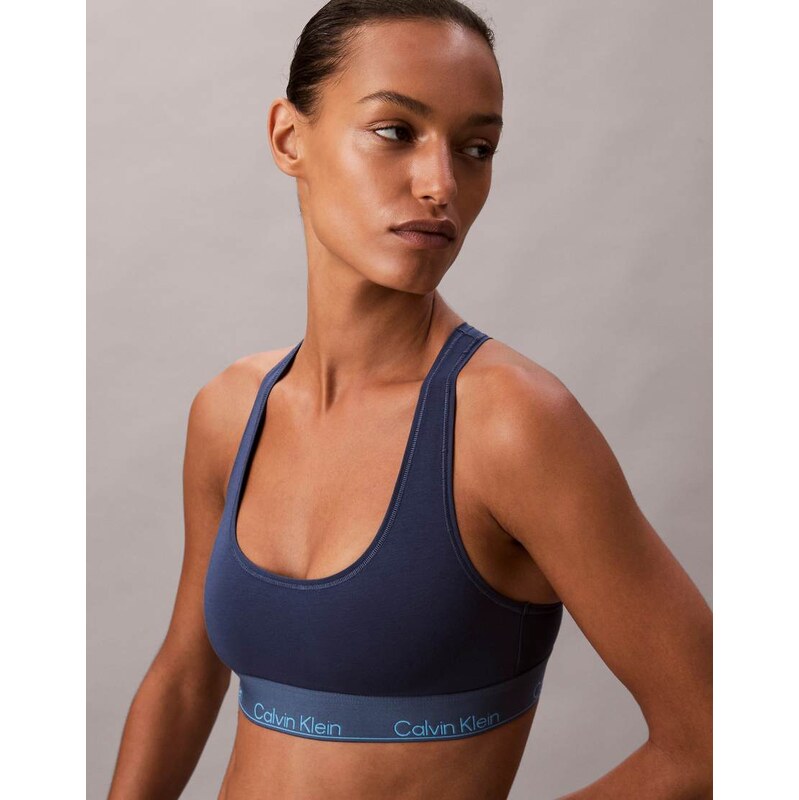 Calvin Klein Icon Cotton Modal bralette in dark blue-Navy 110353104