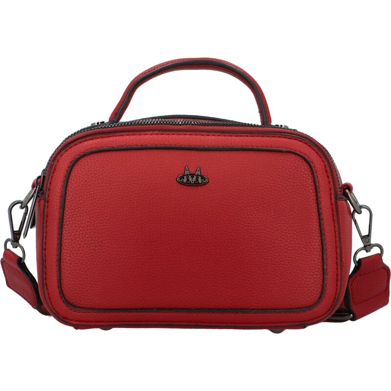 Amalia Stylová dámská koženková crossbody kabelka Katin, červená