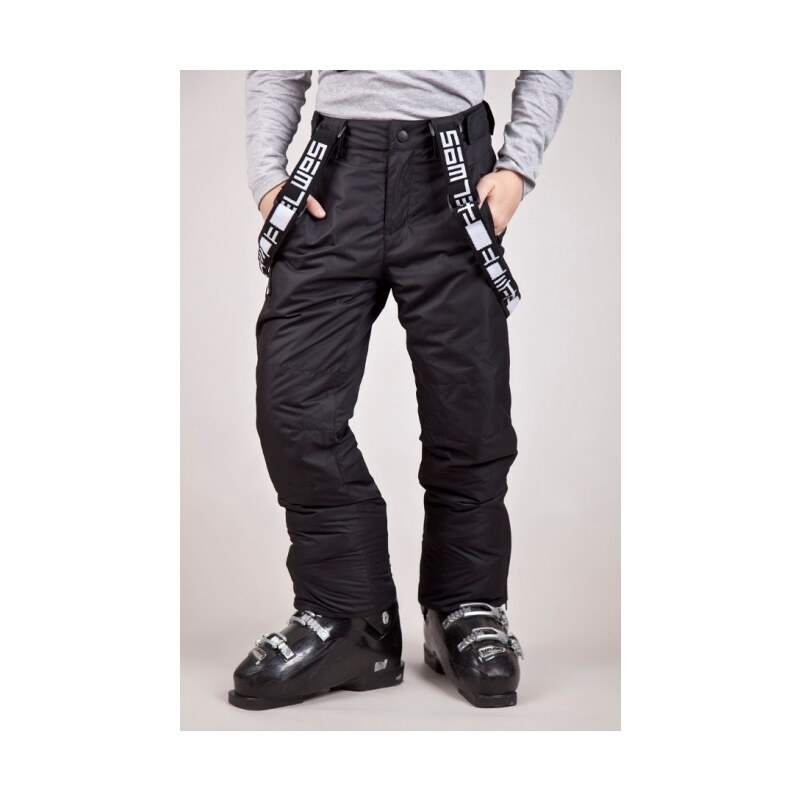 SAM 73 Chlapecké lyžařské kalhoty s kšandami BK 47 500 - černá