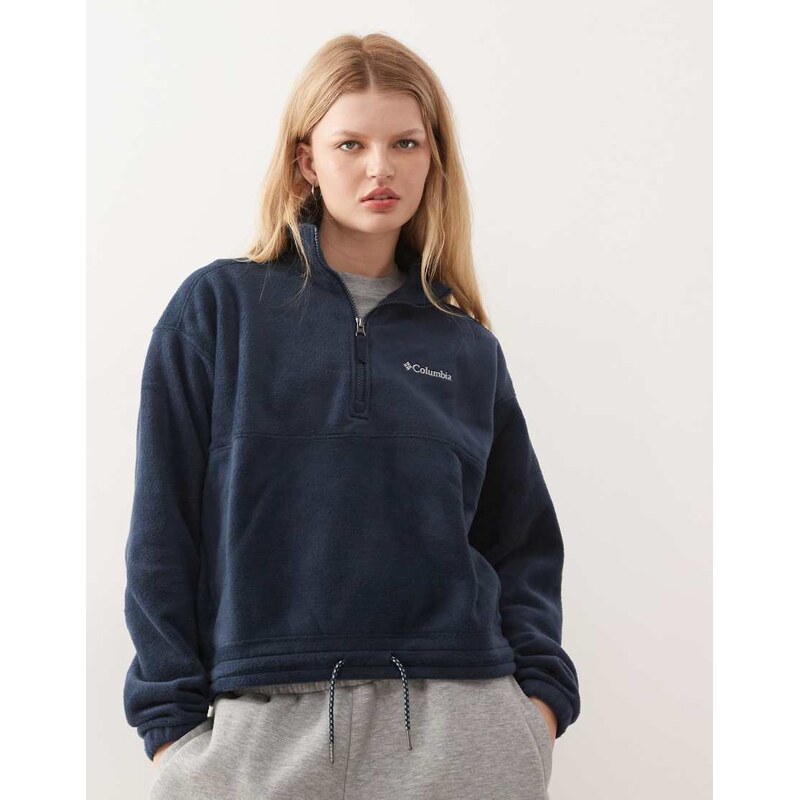 Columbia Brushy Bay half zip fleece in navy 110354856