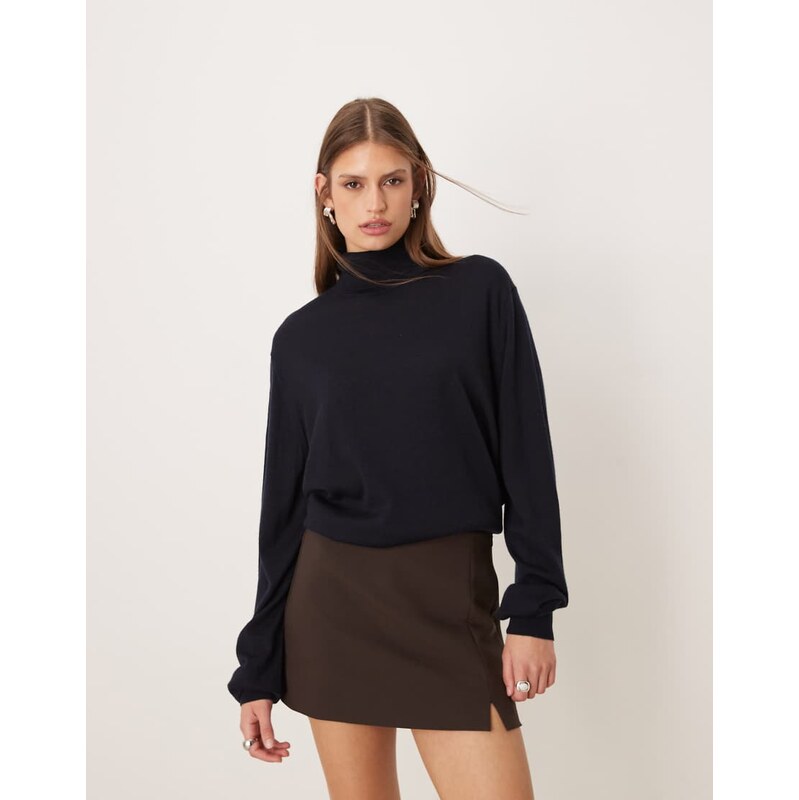 ASOS DESIGN pelmet mini skort in chocolate-Brown