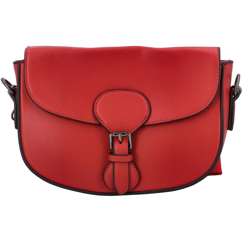 Trendová koženková crossbody Atlay, červená