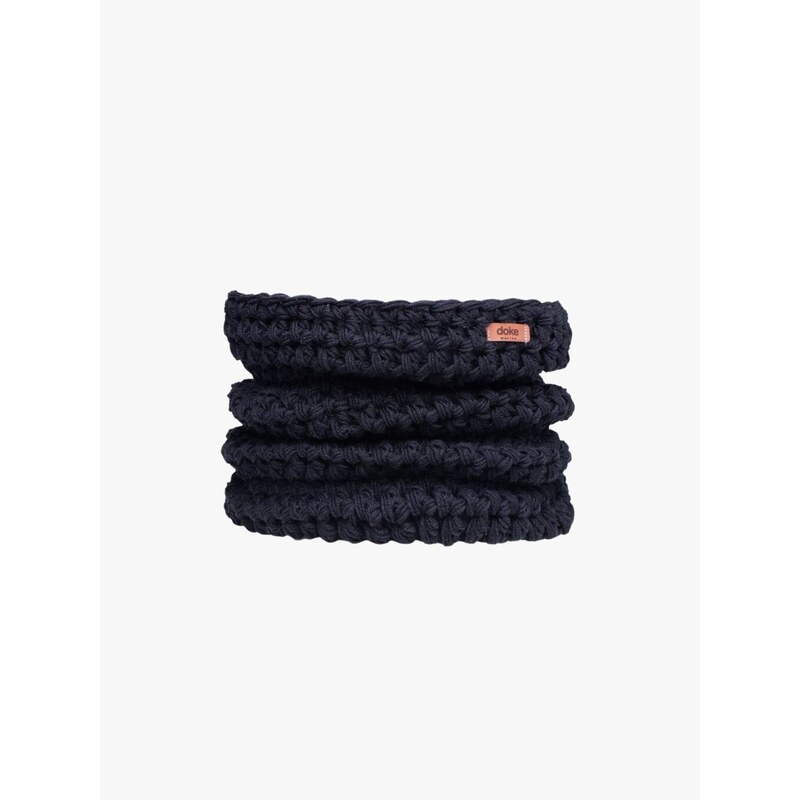 DOKE Merino háčkovaný nákrčník black pro muže 110355880