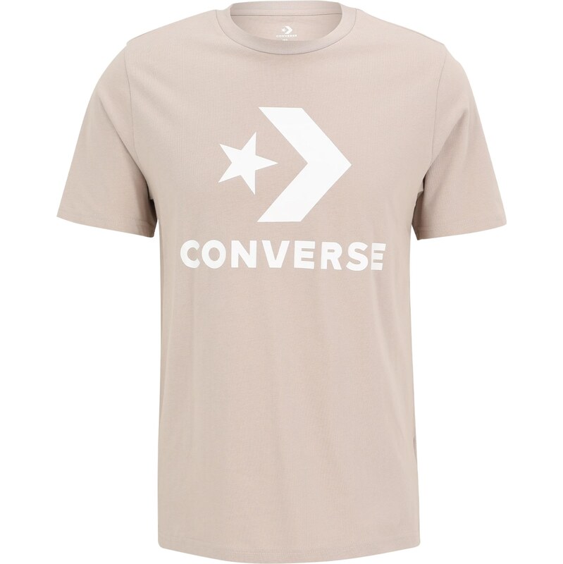 CONVERSE Tričko krémová / bílá 110365486