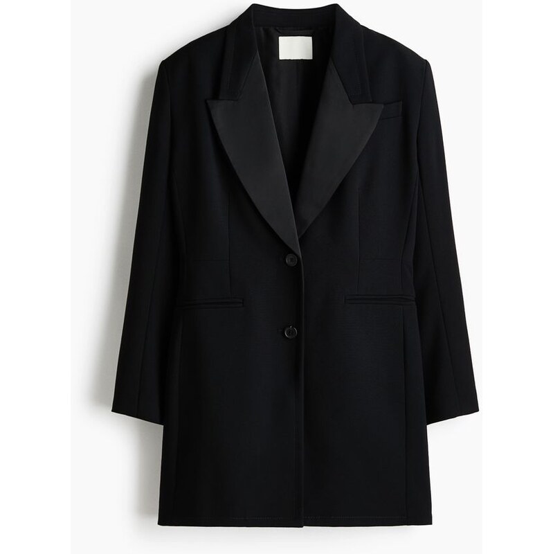 H&M - Minišaty střih sako - Černá