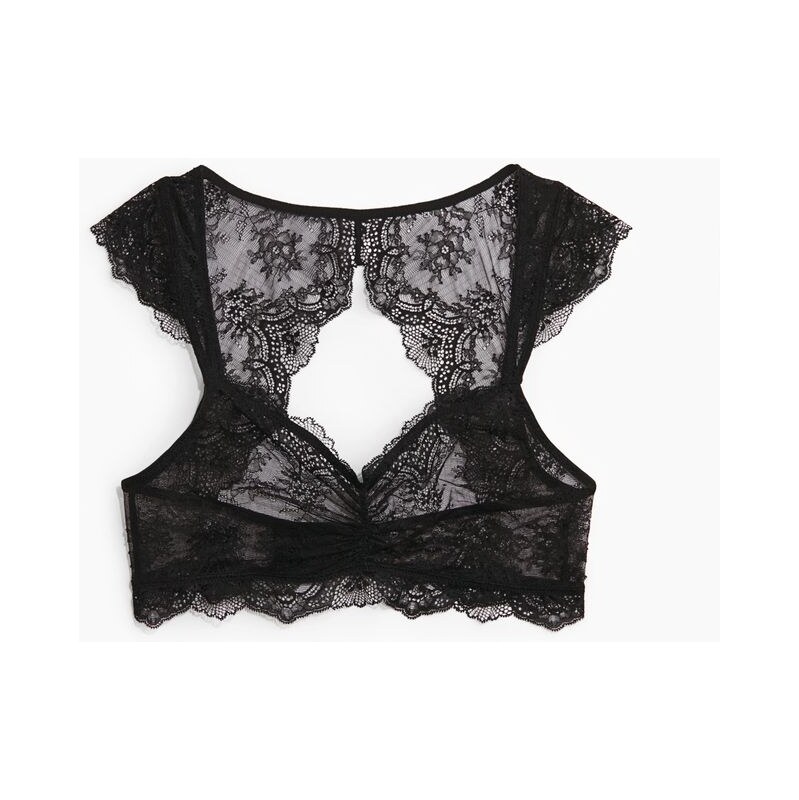 H&M - Krajková braletka - Černá