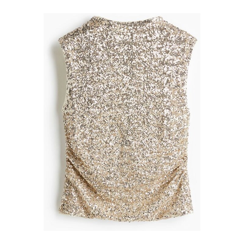 H&M - Flitrový top - bílá 110363169