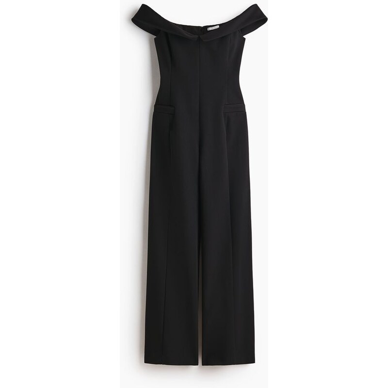 H&M - Overal odhalující ramena - černá 110363201